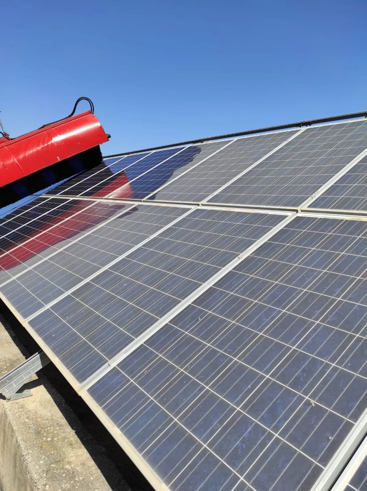 Limpieza panel solar