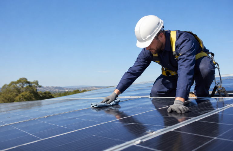 Mantenimiento de placas solares: Guía completa para recuperar hasta un 30 % de producción