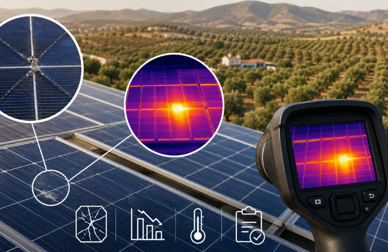Placas solares con células rotas: Cómo detectar el fallo invisible que te está costando dinero